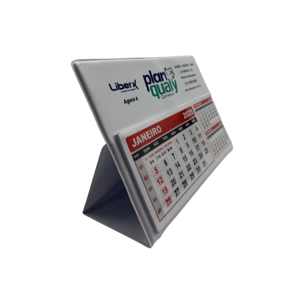Calendário de Mesa Grande - Branco - Image 2