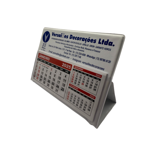 Calendário de Mesa Grande - Branco - Image 3
