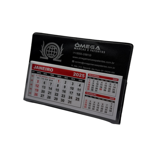 Calendário de Mesa Grande - Preto - Image 3
